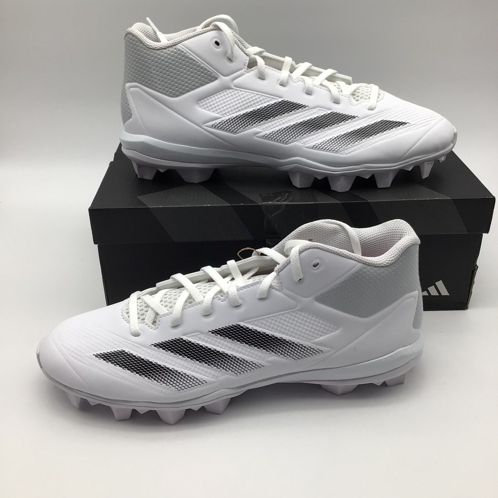 Adidas Adizero Impact MD Baseball Cleats IH2540 White Black Mens Size 11.5 New